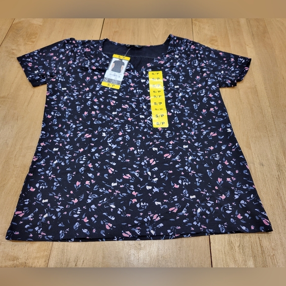 Nicole Miller - Black floral shirt - S - Picture 1 of 5